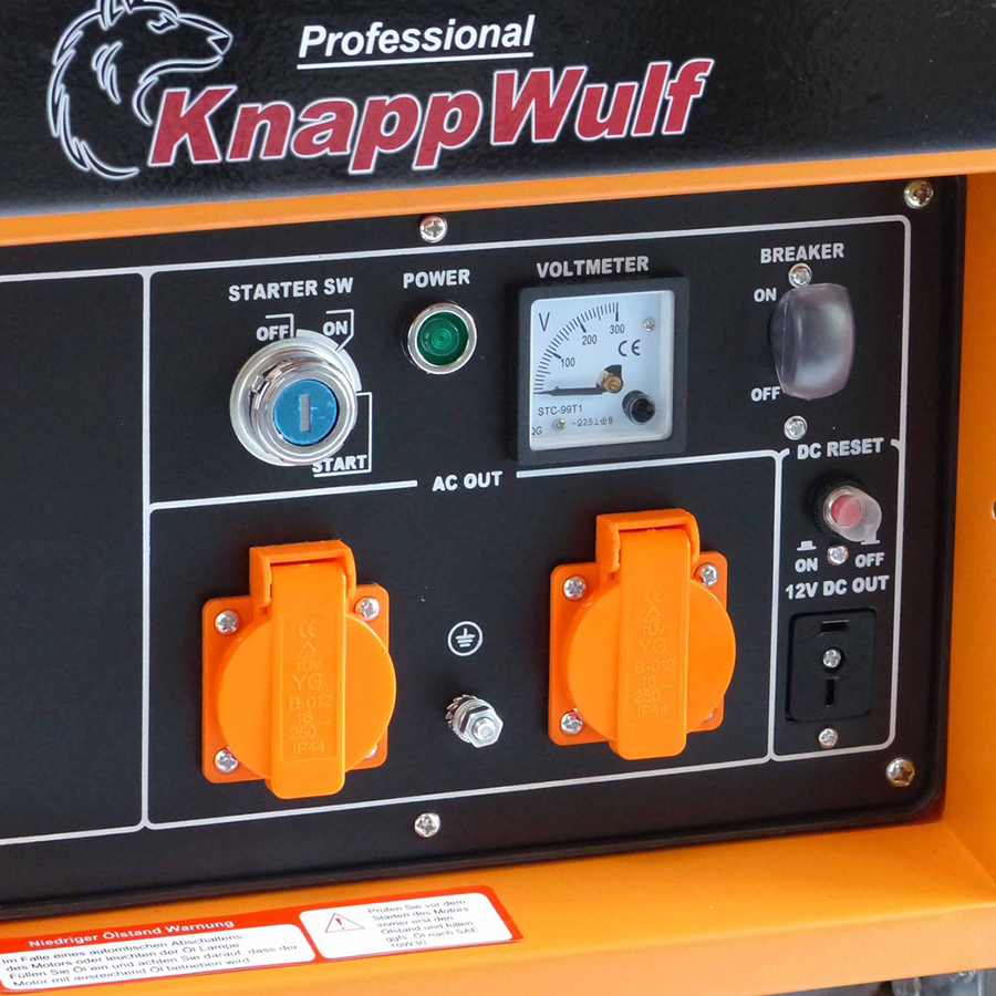 KnappWulf Diesel Stromerzeuger KW5500 Generator Notstromaggregat 1-Phase 230V